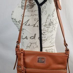Dooney Bourke Dillen Letter Carrier Tan Crossbody
